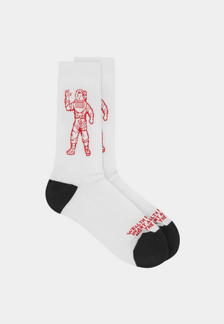 Bbc Standing Astro Socks White Black