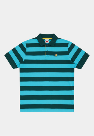 Bbc Stripe Piquet Polo Blue Stripe