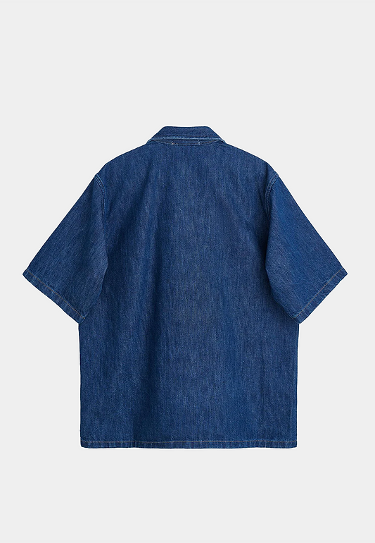Sunflower Loose Shirt Rinse Blue