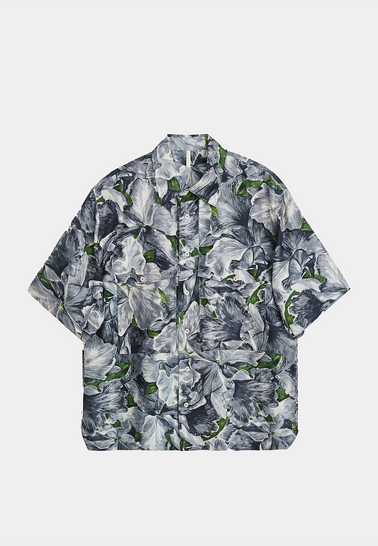 Sunflower Silk Shirt Ss Aop Aop