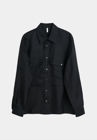 Sunflower Silk Shirt Black