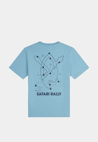 Daily Paper Safari Rally Ss T-Shirt Air Blue