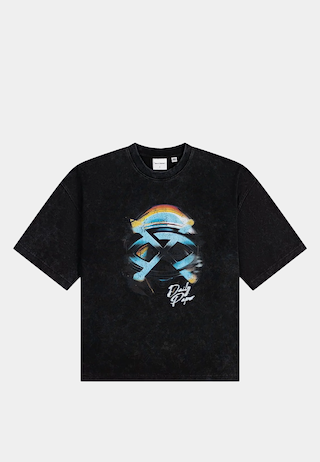 Daily Paper Shield Helmet Ss T-Shirt Washed Black