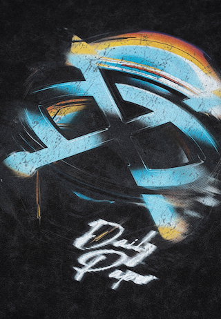Daily Paper Shield Helmet Ss T-Shirt Washed Black