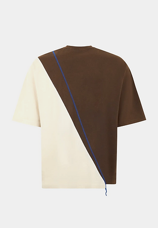 A Cold Wall Spliced T-shirt Brown