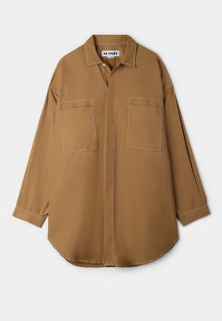 Sunnei Mega Over Shirt Dbg Dark Beige