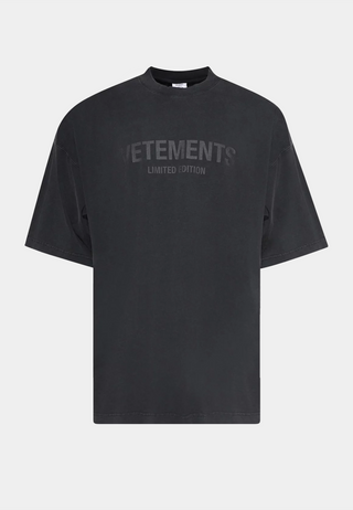 Vetements Illusion Logo T-Shirt Black