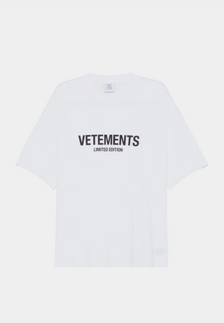 Vetements Limited Edition Logo T Shirt White