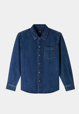 Apc Surchemise Vittorio Brodee Indigo Blue
