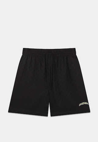 Casablanca Volcano Silk Shorts Black