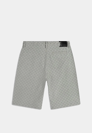 Daily Paper Washed Monogram Woven Shorts Grey