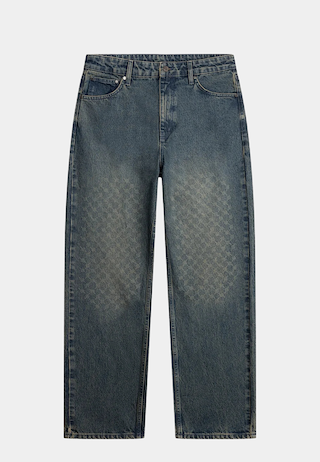 Daily Paper Amba Monogram Jeans V2 Sand Blue