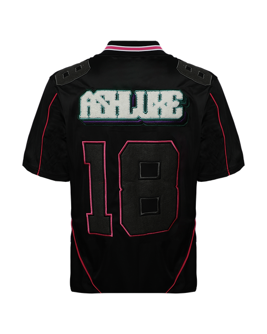 Ash American Football Jersey - Black