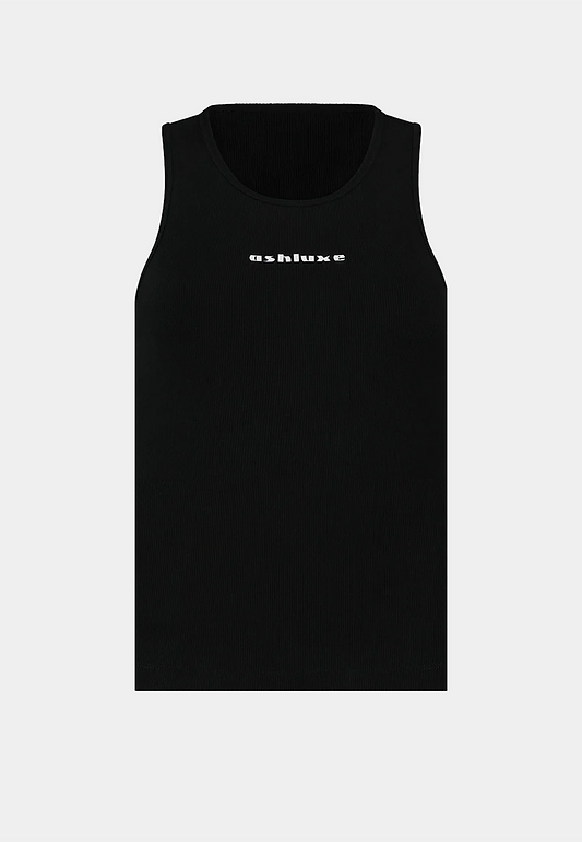 Ash Logo Tank Top - Black