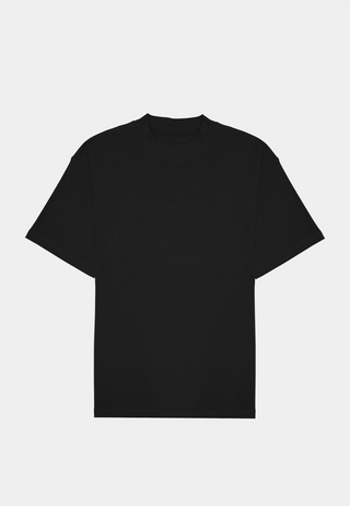 ASHLUXE Logo Blank High neck T-shirt Black