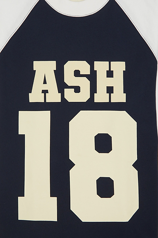 ASHLUXE Contrast Sport Jersey - Navy Blue/White