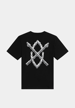 Daily Paper Chain Shield T-Shirt Black