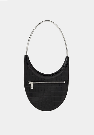Coperni Croco Ring Swipe Bag Black