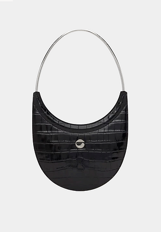 Coperni Croco Ring Swipe Bag Black