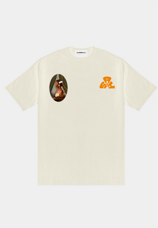 ASHLUXE Over Portrait T-shirt - Offwhite