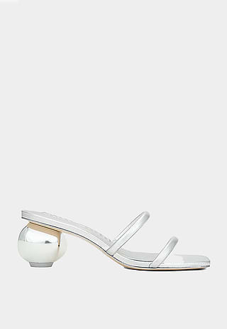 Cult Gaia Leora Sandal Silver