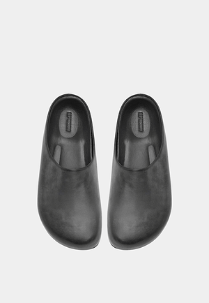 Represent Leather Mule Off Black