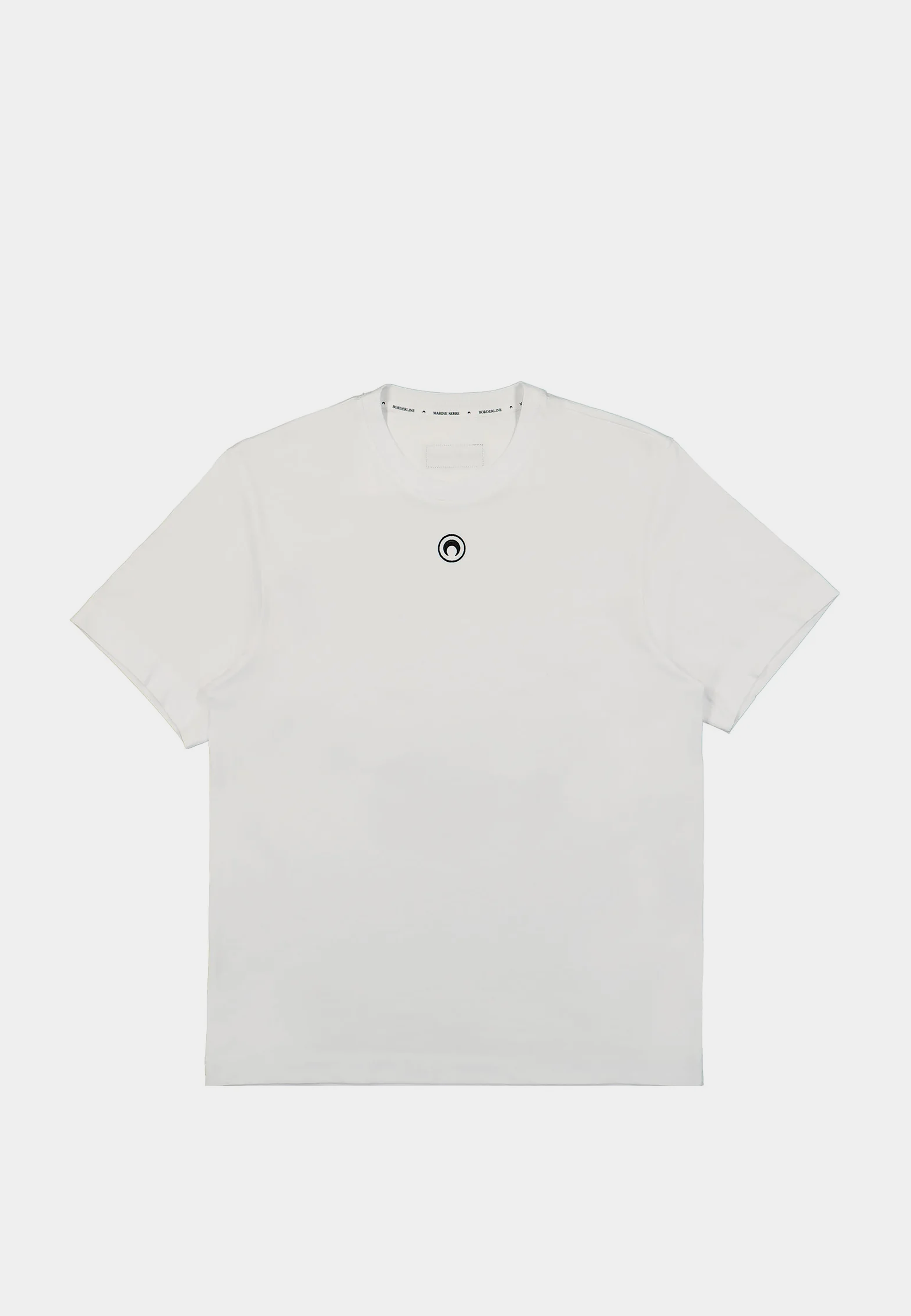 Marine Serre Organic Cotton Jersey Plain T-Shirt 1472-Wh10 White