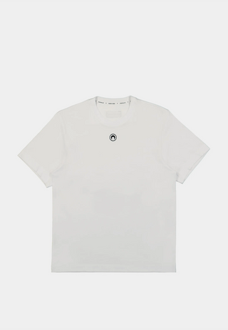 Marine Serre Organic Cotton Jersey Plain T-Shirt 1472-Wh10 White