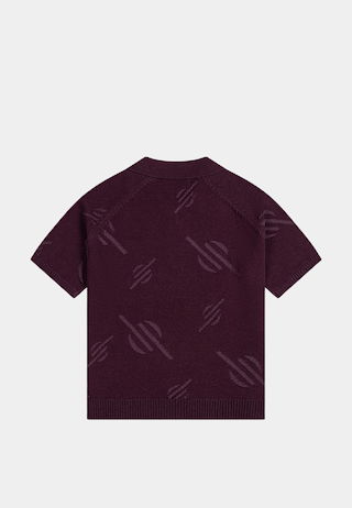 Daily Paper Monogram Polo Knit Potent Purple
