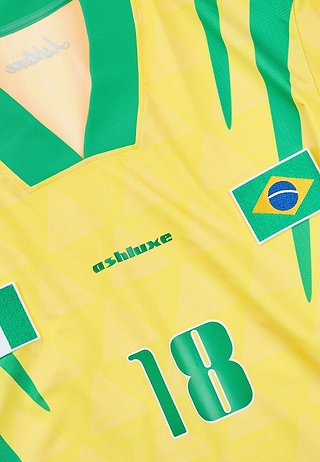 Nigeria X Brazil Football Shirt Yellow