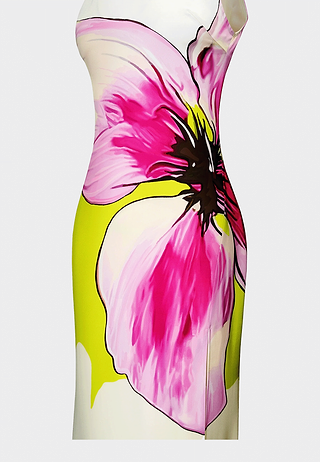 JW Pei Olivia Floral Halter Gown Multicolor