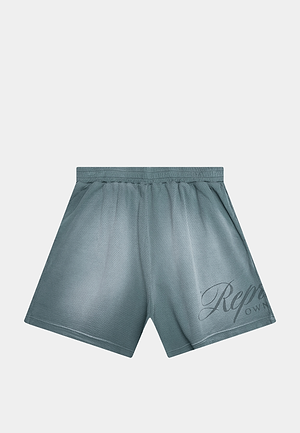 Represent Owners Club Script Mesh Shorts Vintage Green