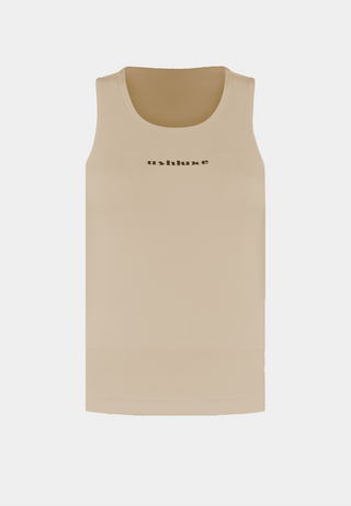 Ashluxe Logo Tank Top Beige