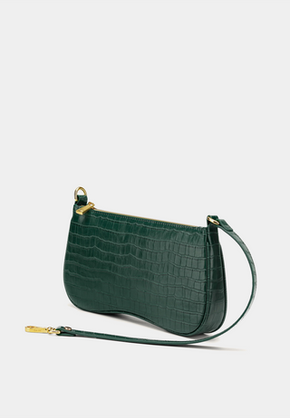 Jw Pei Eva Shoulder Bag - Dark Green Croc Dark Green Croc