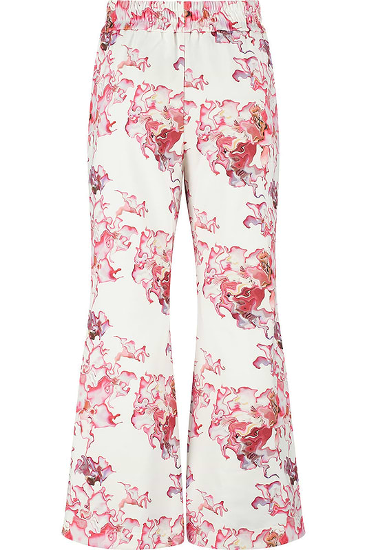 Ashluxe Female Printed Track Pant Pink Flower Aop