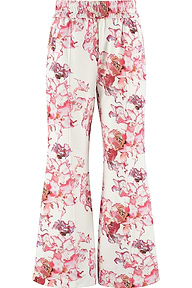 Ashluxe Female Flared Flower Pant - Pink