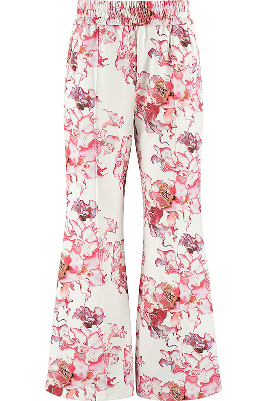 Ashluxe Female Printed Track Pant Pink Flower Aop