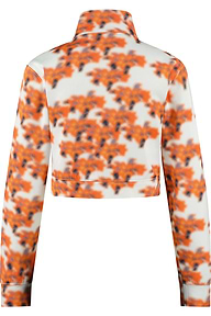 Ashluxe Female Track Flower Jacket - Orange
