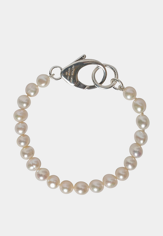 Hatton Labs White Classic Pearl Bracelet Nude