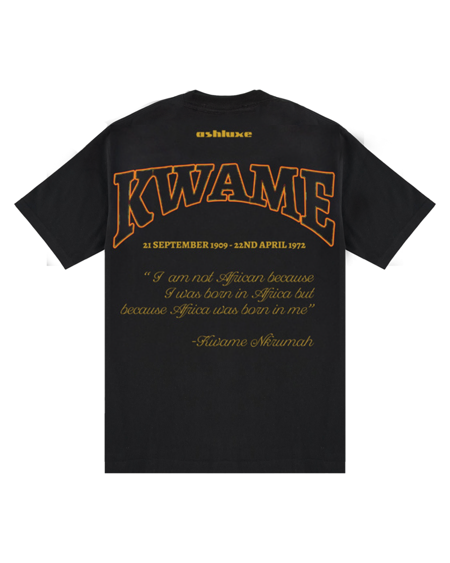 Ashluxe Kwame Icon T-shirt - Black