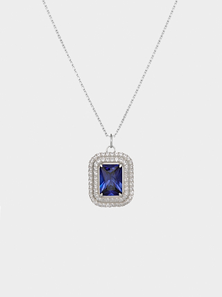 Hatton Labs Cs Emerald Pendant - Blue