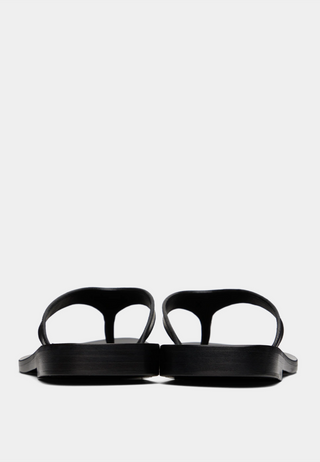 Rhude Leather Beach Sandle Slippers Black