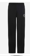Marcelo County Tempera Cross Loose Track pant Black White