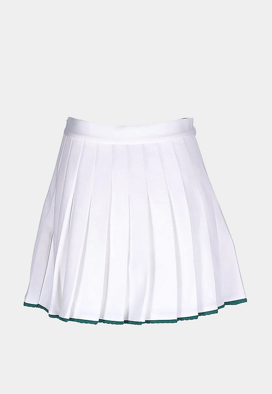 CASABLANCA Scallop Border Skirt Green - White