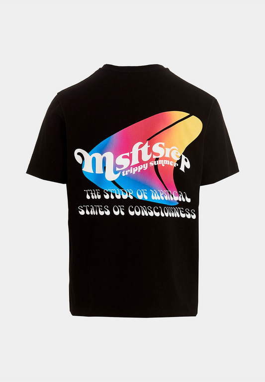 MSFTREP Trippy Summer Basic T-Shirt - Black