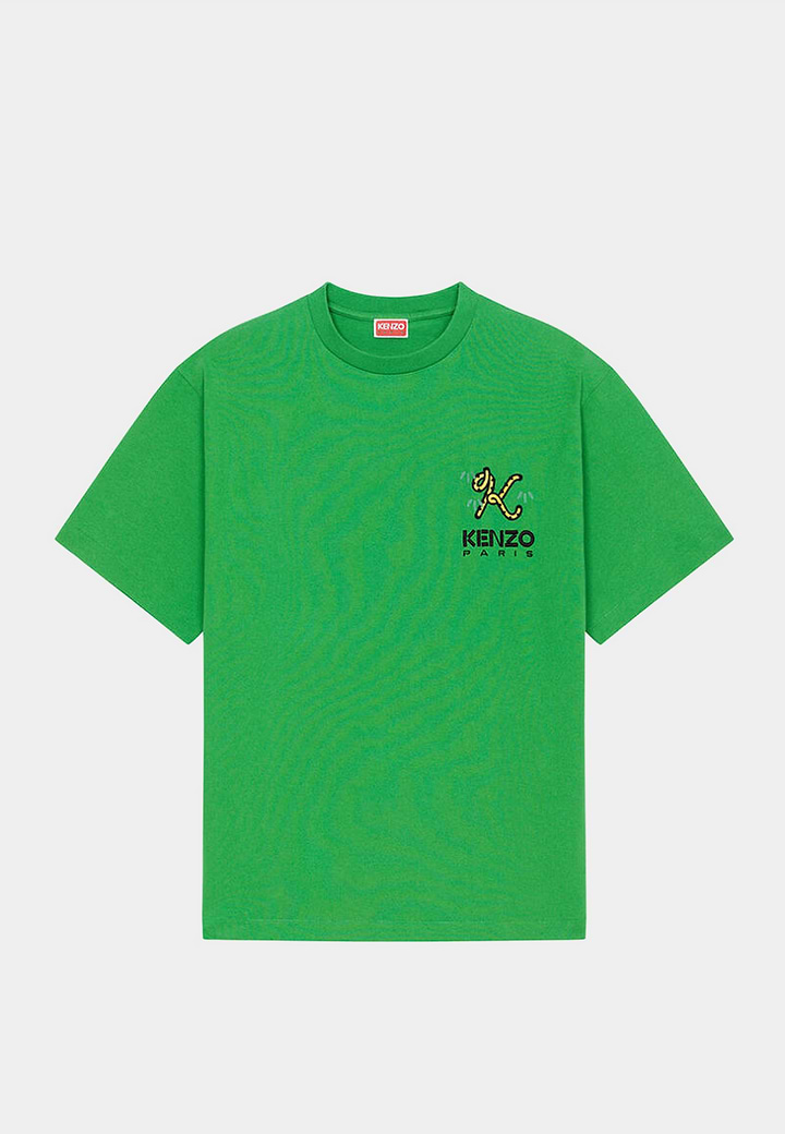 Kenzo Crest Logo Oversize T-Shirt Green