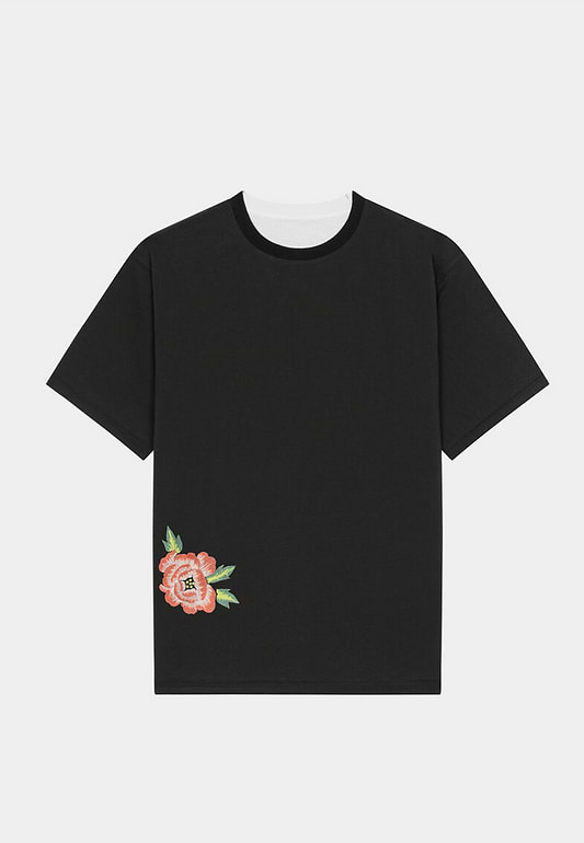 Kenzo Seasonal Graphic Oversized T-Shirt  Black