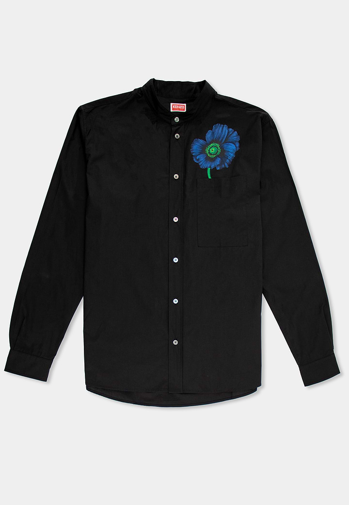 Kenzo  Dressed Flower  Longsleeve Shirt Black