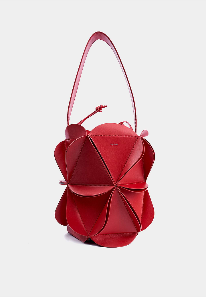 Coperni Calf Leather Origami Bucket Bag