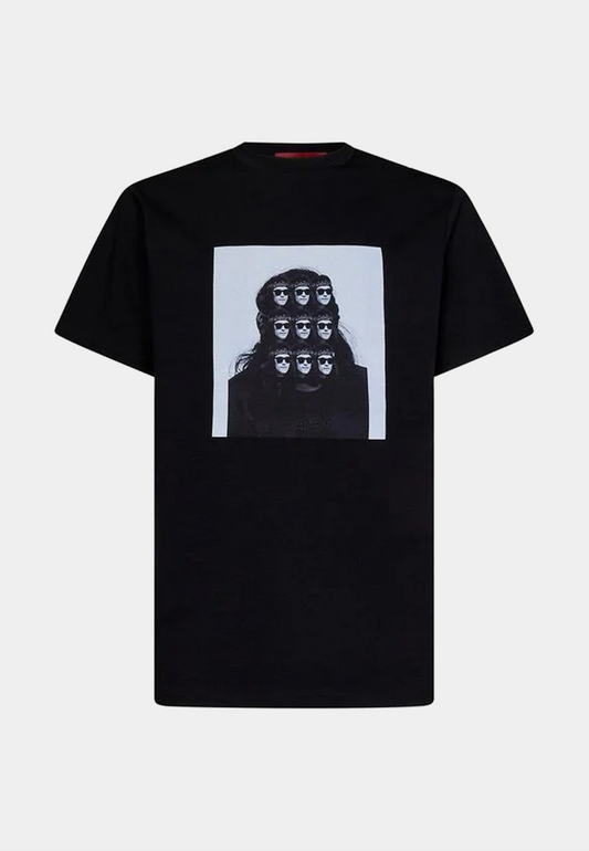424 99 Graphic Print T-Shirt Regular Fit - Black